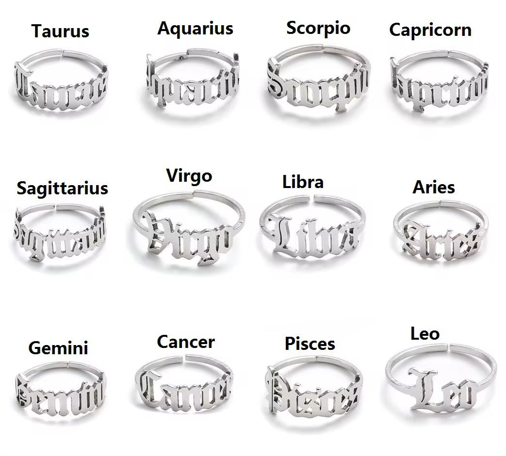 Cosmic Signature Zodiac Ring