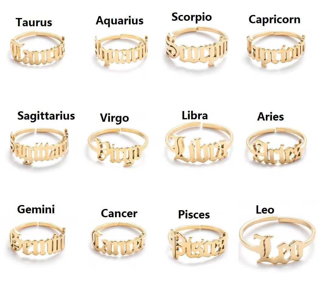 Cosmic Signature Zodiac Ring