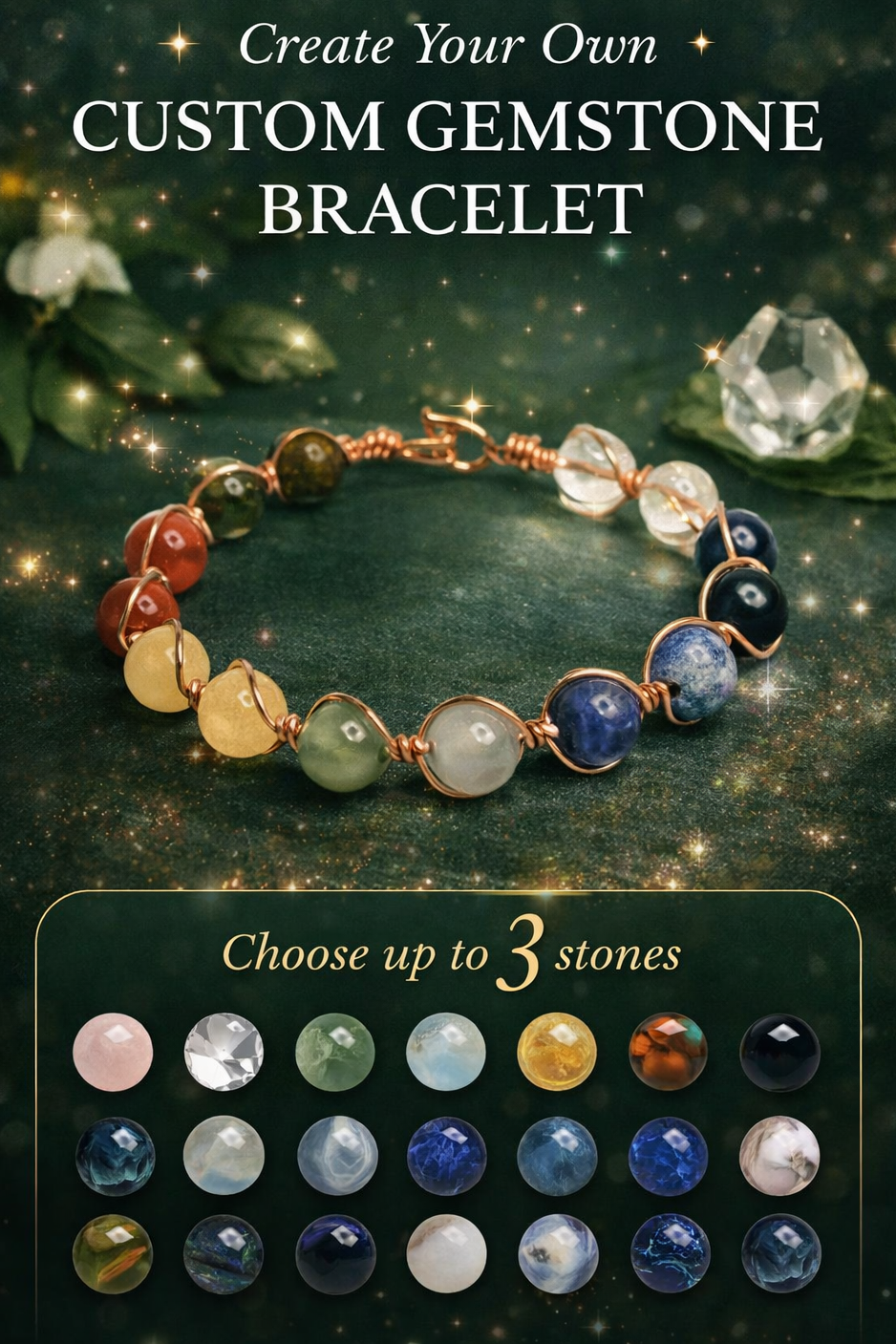 CUSTOM Enchanted Gemstone Bracelets
